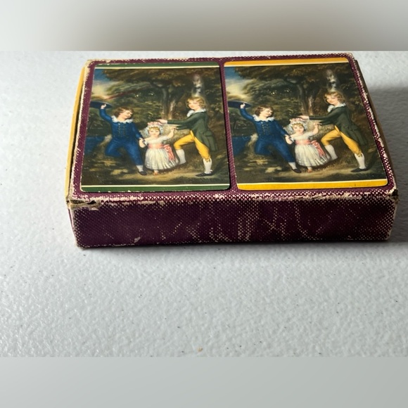 VTG Playing Cards Victorian Children 2 Decks A Western Product USA - Picture 2 of 12